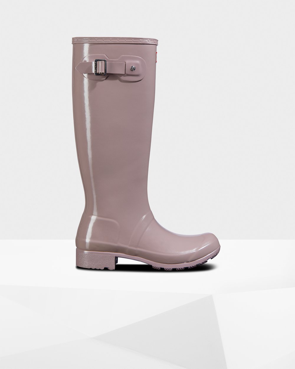 Women Hunter Original Tour Foldable Gloss | Tall Rain Boots Purple | NZ-61043-PNUC